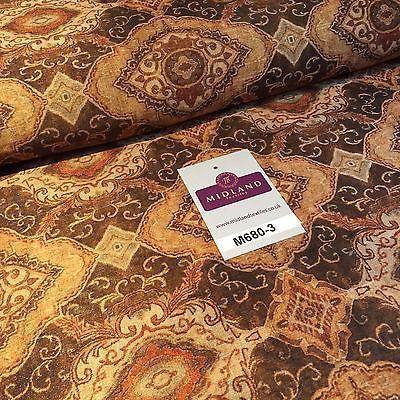 Woven Tussar 100% Silk Printed dress and cushion Fabric 44' M680 Mtex - Midland Textiles & Fabric