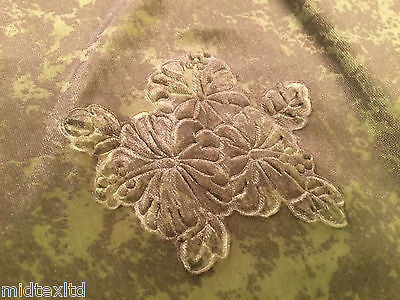 Floral embossed Velvet with gold print  58" M16-8 & 9 Mtex - Midland Textiles & Fabric