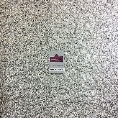 Metallic Wedding Net Mesh lace Dress fabric 50'  Wide M665 Mtex - Midland Textiles & Fabric