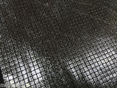 SHIMMER LAME FOIL FABRIC ON BLACK JERCEY STRETCHY WITH CHECK EFFECT 60