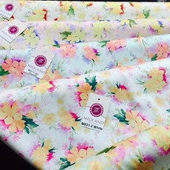 Vintage Abstract Floral Printed Fabric 100% Cotton Poplin  44' Wide  M531 Mtex - Midland Textiles & Fabric