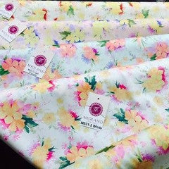 Vintage Abstract Floral Printed Fabric 100% Cotton Poplin  44" Wide  M531 Mtex - Midland Textiles & Fabric