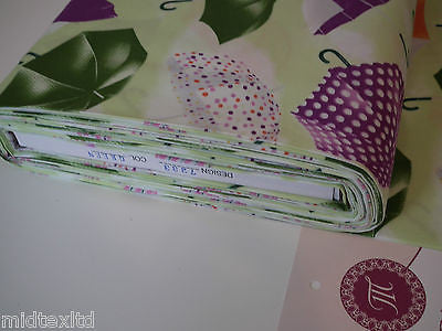 Umbrella Print 100% Cotton Poplin Fabric, 45' Wide. Craft Cotton M26 Mtex - Midland Textiles & Fabric