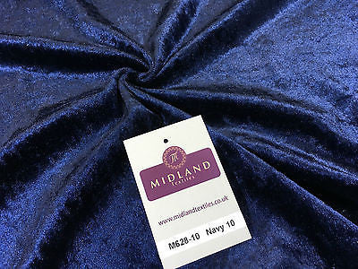 Crushed Velvet Velour One way stretch Dress & Craft Fabric 58' M628 Mtex - Midland Textiles & Fabric
