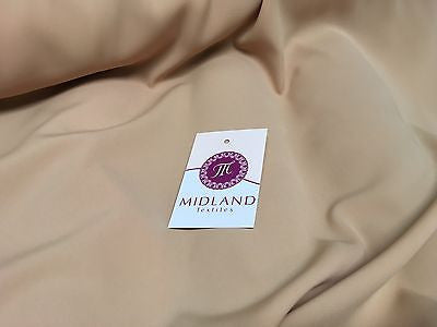 Soft and Lightweight Peach Crepe Dressmaking Fabric ideal for Bridal M510 Mtex - Midland Textiles & Fabric