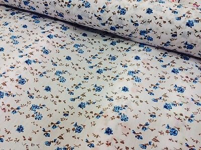 Vintage  floral ditsy Shabby Chic poly cotton printed fabric 44' Wide M341 Mtex - Midland Textiles & Fabric