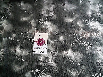 Grey's two tonal printed chiffon fabric 44" wide M161-34 Mtex - Midland Textiles & Fabric