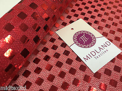 SQUARE SEQUIN LUREX JERSEY DISCO DANCE FANCY DRESS FABRIC MATERIAL 38'  M67 Mtex - Midland Textiles & Fabric