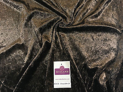 Crushed Velvet Velour One way stretch Dress & Craft Fabric 58' M628 Mtex - Midland Textiles & Fabric
