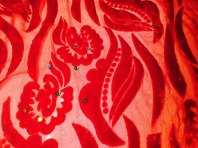 Burnout leaf floral print on chiffon 50' Inches Wide M161-9 Mtex - Midland Textiles & Fabric