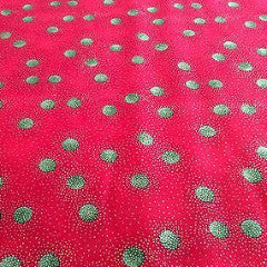 44 Christmas Print 100% Cotton Fabric Craft clothing Patchwork M303 Mtex - Midland Textiles & Fabric