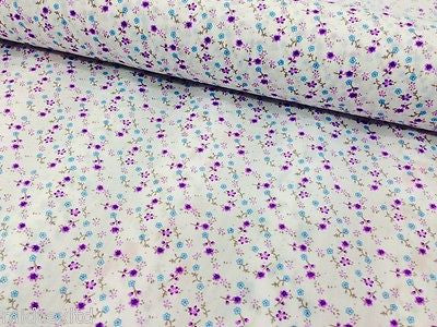 Vintage  floral ditsy Shabby Chic poly cotton printed fabric 44' Wide M341 Mtex - Midland Textiles & Fabric