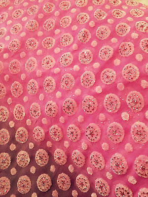 Burnout Chiffon velvet circles and spangle glitter fabric 50' Wide M187 Mtex - Midland Textiles & Fabric