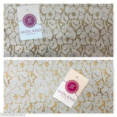 Soft Cotton Rich Lace fabric  58' M186-5 & 6 Mtex - Midland Textiles & Fabric