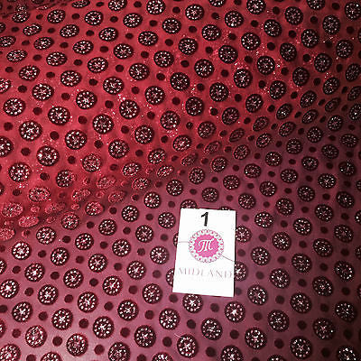 Burnout Chiffon velvet circles and spangle glitter fabric 50" Wide M187 Mtex - Midland Textiles & Fabric