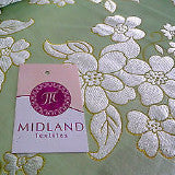 45' wide Floral Blossom Satin Brocade Dress Fabric -  M42 Mtex - Midland Textiles & Fabric