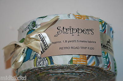 Jelly Rolls 40 strippers 100% cotton 2.5" Width by 42" length M550 Mtex - Midland Textiles & Fabric