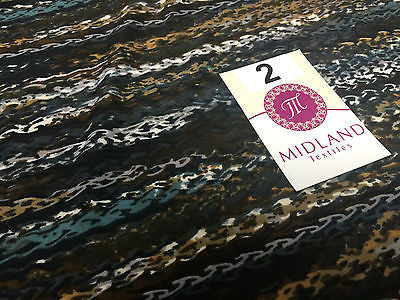 Multi Coloured Striped printed ity Jersey Lycra Stretch Fabric 58' M167 Mtex - Midland Textiles & Fabric