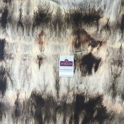 Tie Dye Youryu crinkle printed dress and scarf fabric 58' Wide M696 Mtex - Midland Textiles & Fabric