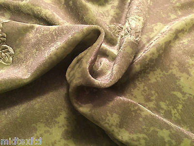 Floral embossed Velvet with gold print  58' M16-8 & 9 Mtex - Midland Textiles & Fabric
