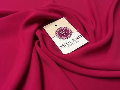 Soft and Lightweight Peach Crepe Dressmaking Fabric ideal for Bridal M510 Mtex - Midland Textiles & Fabric