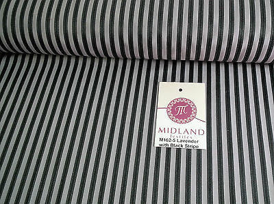 VERTICAL SATIN STRIPE FABRIC NON-STRETCH M162 MIDTEX - Midland Textiles & Fabric