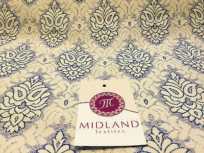 Indian Banarsi Floral Ornamental Motif Woven Brocade fabric 44' M242 Mtex - Midland Textiles & Fabric