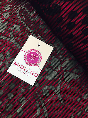 Pin striped Floral Burnout Georgette Chiffon fabric 45' M145-36-37 Mtex - Midland Textiles & Fabric