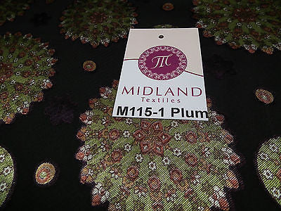 Burnout Satin Chiffon Mandalas Printed Dress Fabric 58' M115 Mtex - Midland Textiles & Fabric