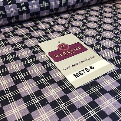 Mauve Highland Scottish Tartan 100% Cotton craft & quilting fabric 45' M678 - Midland Textiles & Fabric