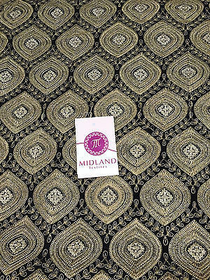 Luxury Crepe Fabric Metallic Embroidery 36' M243 Mtex - Midland Textiles & Fabric