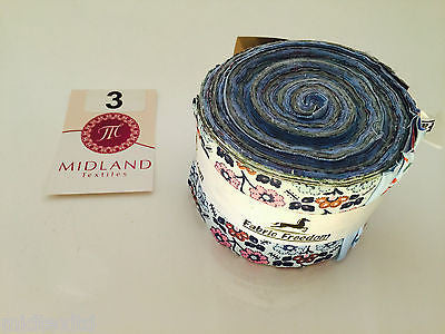 Mini Jelly Rolls 20 strippers 100% cotton 2.5' Width by 42' length M551 Mtex - Midland Textiles & Fabric