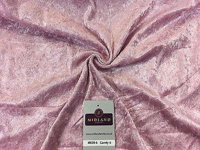 Crushed Velvet Velour One way stretch Dress & Craft Fabric 58' M628 Mtex - Midland Textiles & Fabric