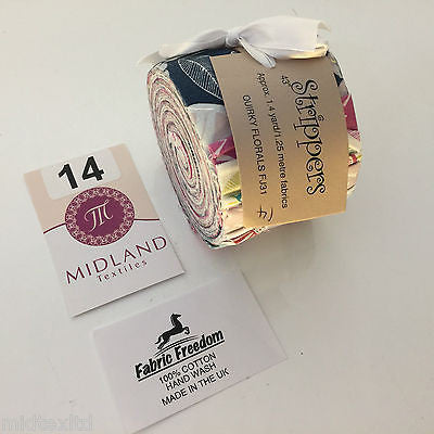 Mini Jelly Rolls 20 strippers 100% cotton 2.5' Width by 42' length M551 Mtex - Midland Textiles & Fabric