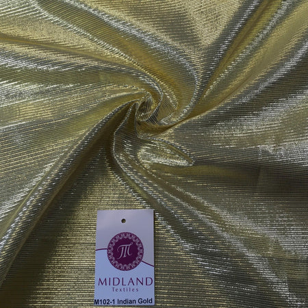 Metallic Textured Foil Lame Dress Craft Fabric 58" wide M102 Mtex - Midland Textiles & Fabric