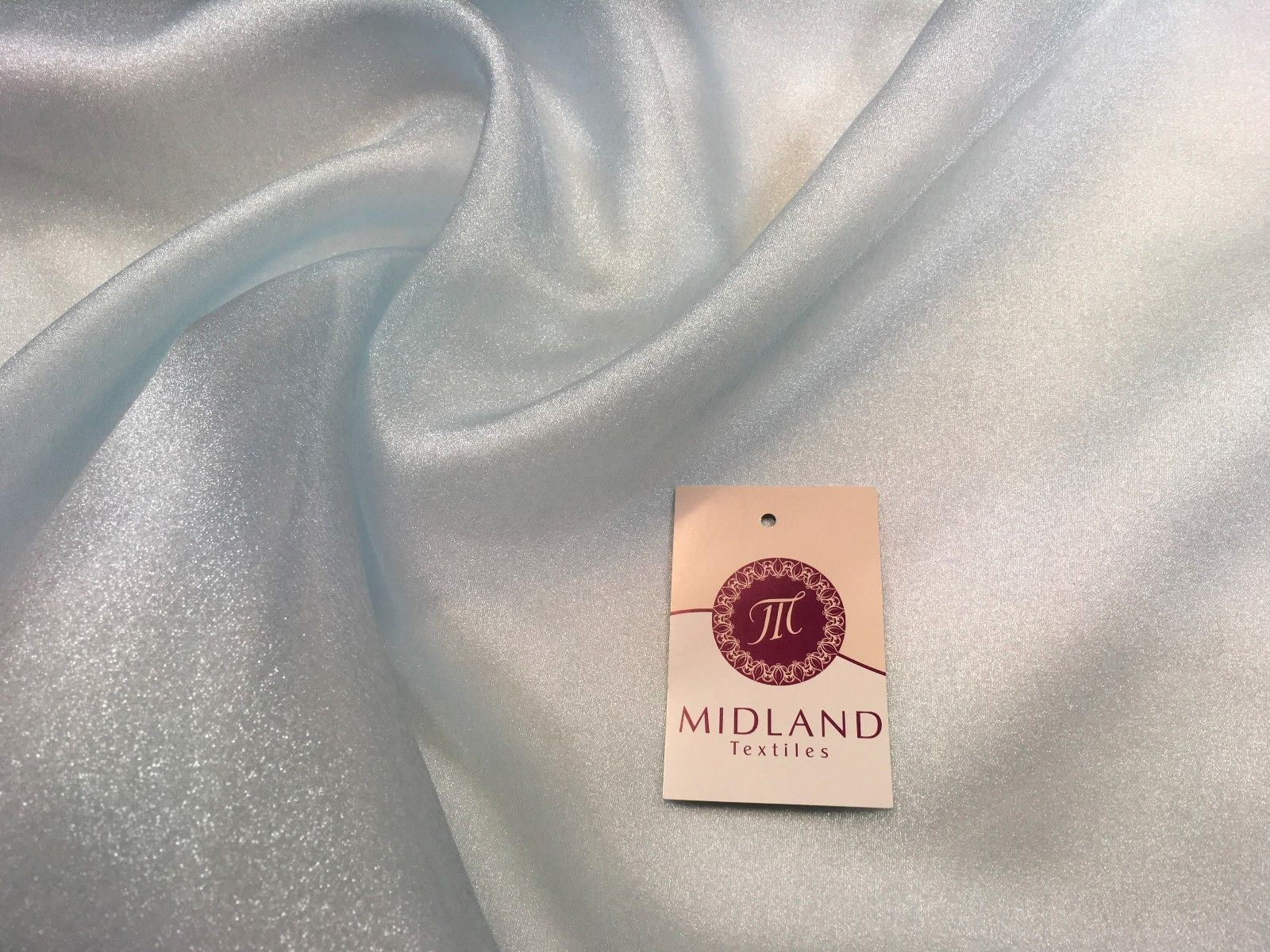 CRYSTAL ORGANZA WEDDING BRIDAL DANCE VEIL DRESS FABRIC MATERIAL 45" WIDE M111 - Midland Textiles & Fabric