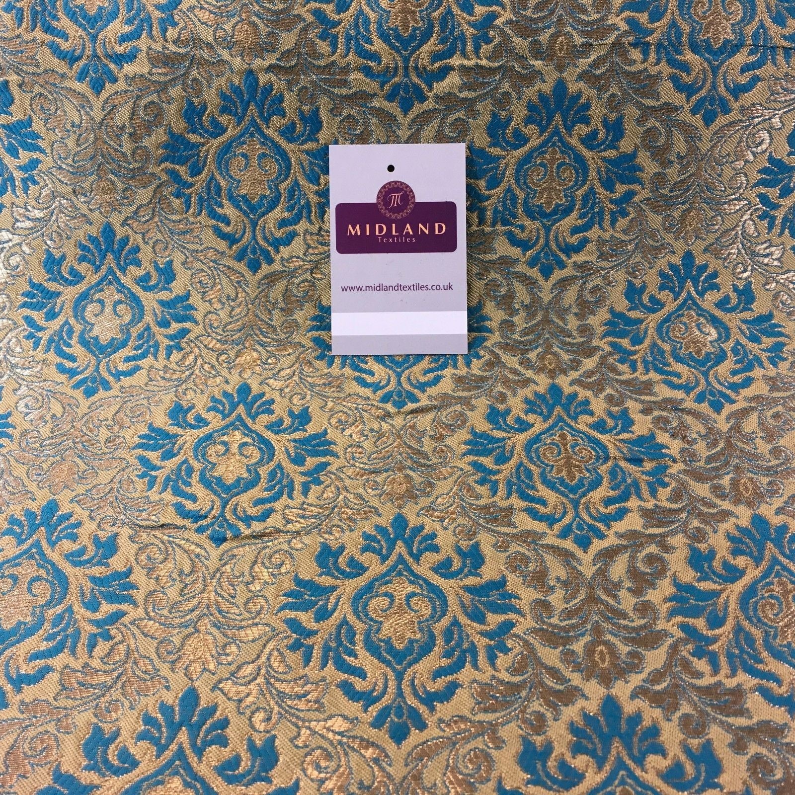 Indian Vintage Ornate jacquard Banarsi brocade waistcoat fabric 50' M725 Mtex - Midland Textiles & Fabric