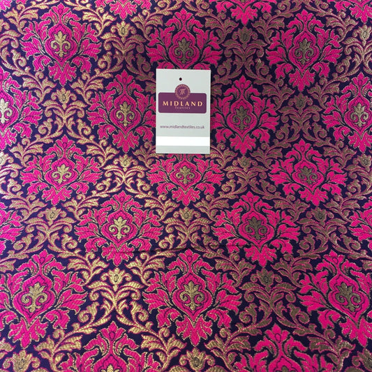 Indian Vintage Ornate jacquard Banarsi brocade waistcoat fabric 50" M725 Mtex - Midland Textiles & Fabric