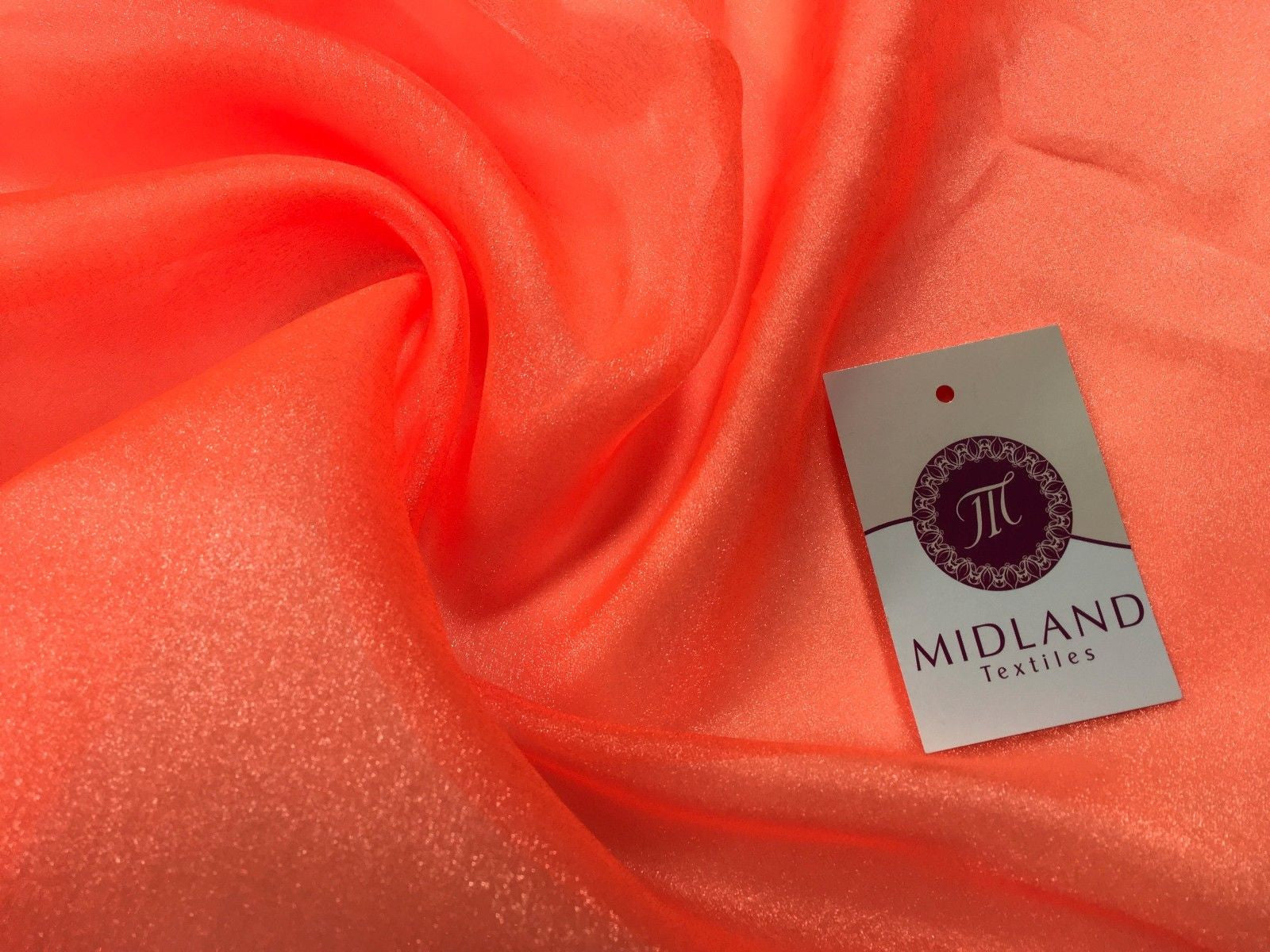 CRYSTAL ORGANZA WEDDING BRIDAL DANCE VEIL DRESS FABRIC MATERIAL 45" WIDE M111 - Midland Textiles & Fabric