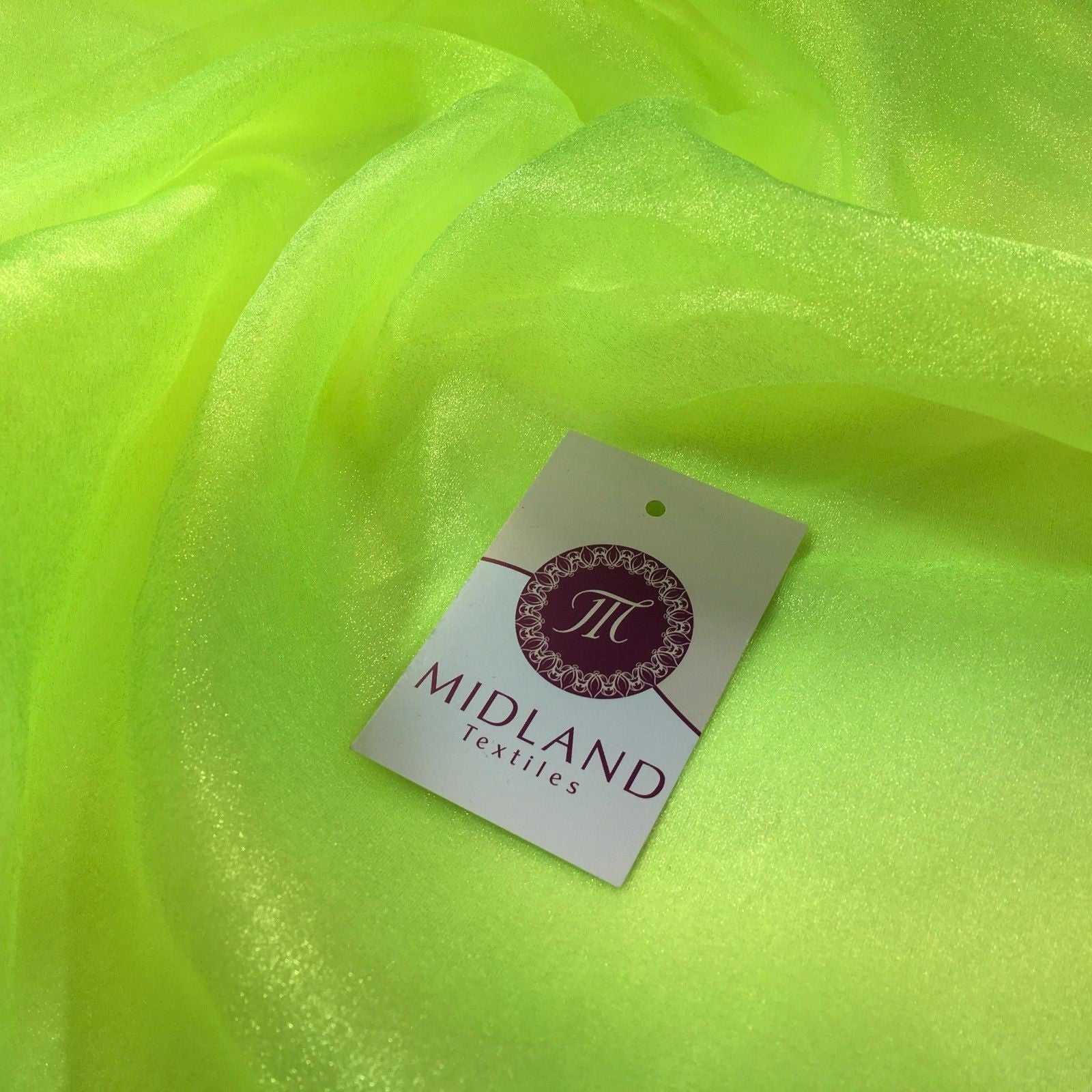 CRYSTAL ORGANZA WEDDING BRIDAL DANCE VEIL DRESS FABRIC MATERIAL 45' WIDE M111 - Midland Textiles & Fabric