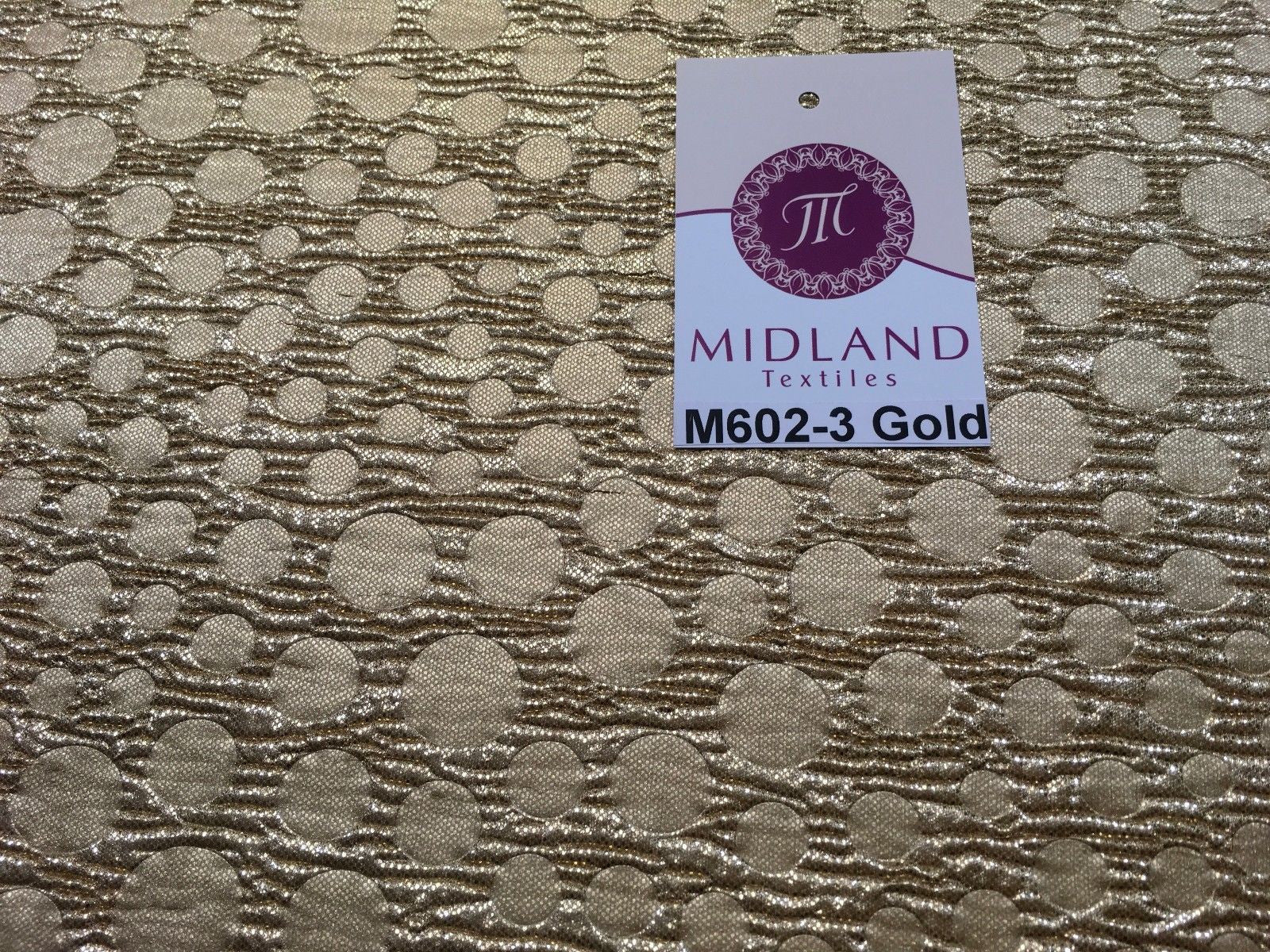 Metallic Corduroy Foil Lame Fabric 1 way stretch 58' wide M602 Mtex - Midland Textiles & Fabric
