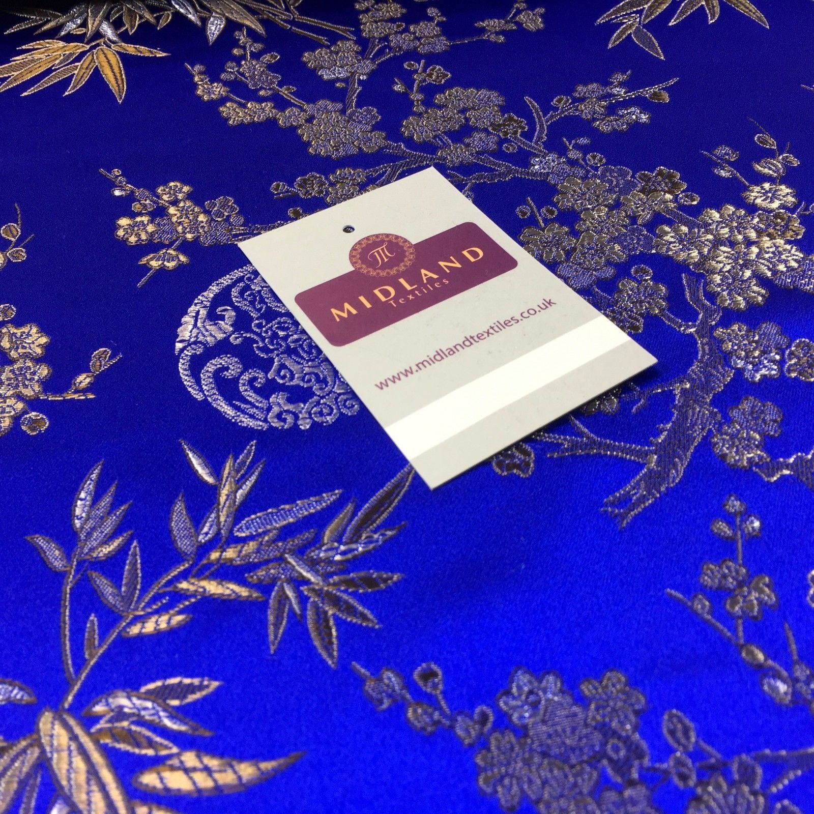 Traditional Oriental Gold Dragon Silk Satin Brocade 45' Wide M60 Mtex - Midland Textiles & Fabric