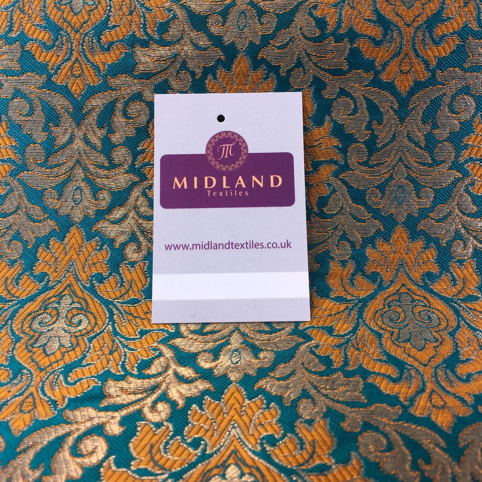 Indian Vintage Ornate jacquard Banarsi brocade waistcoat fabric 50' M725 Mtex - Midland Textiles & Fabric