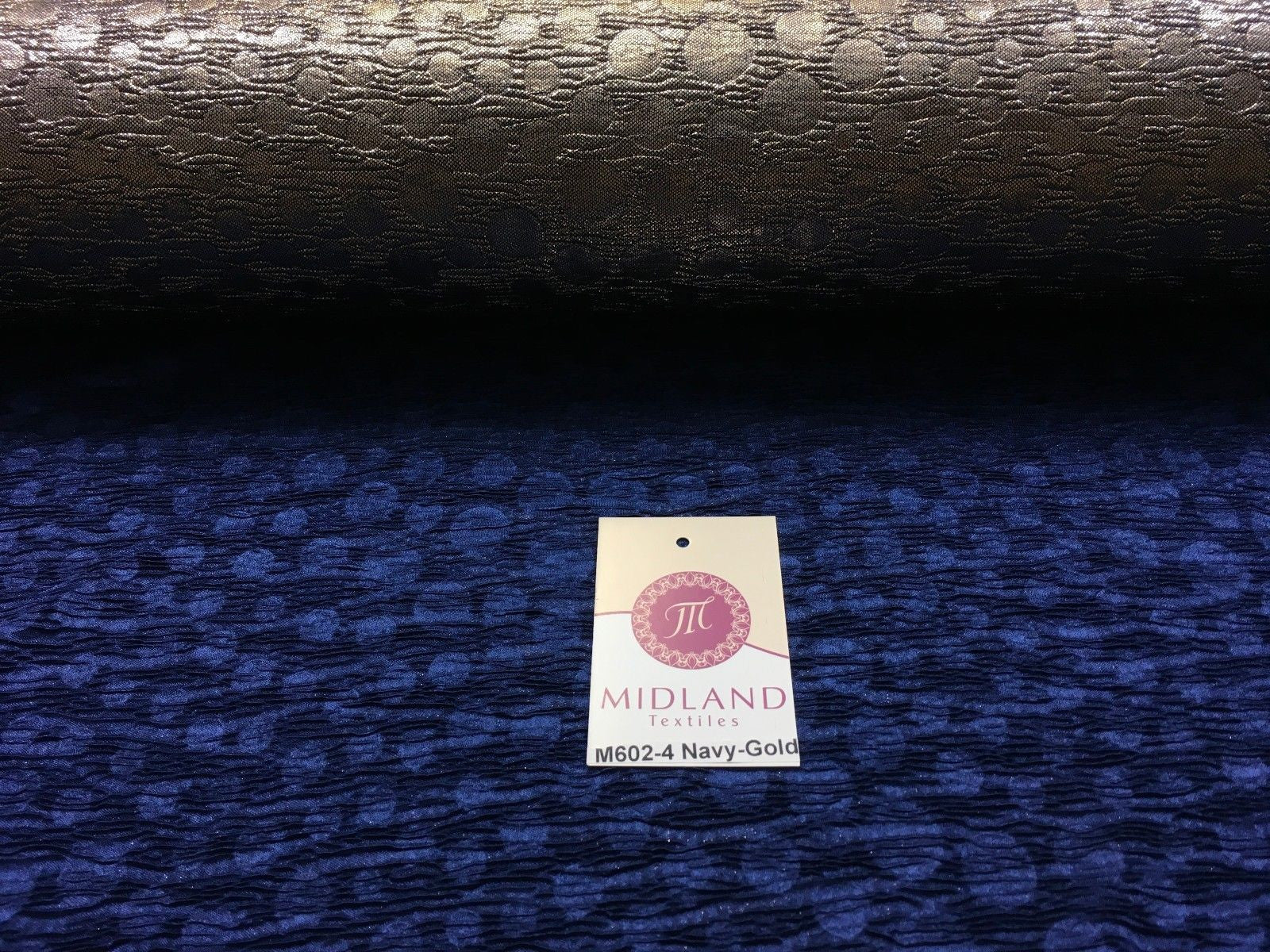 Metallic Corduroy Foil Lame Fabric 1 way stretch 58' wide M602 Mtex - Midland Textiles & Fabric