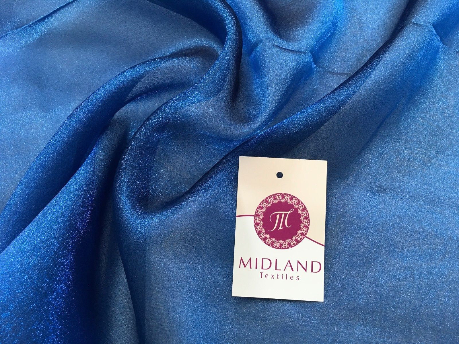 CRYSTAL ORGANZA WEDDING BRIDAL DANCE VEIL DRESS FABRIC MATERIAL 45' WIDE M111 - Midland Textiles & Fabric