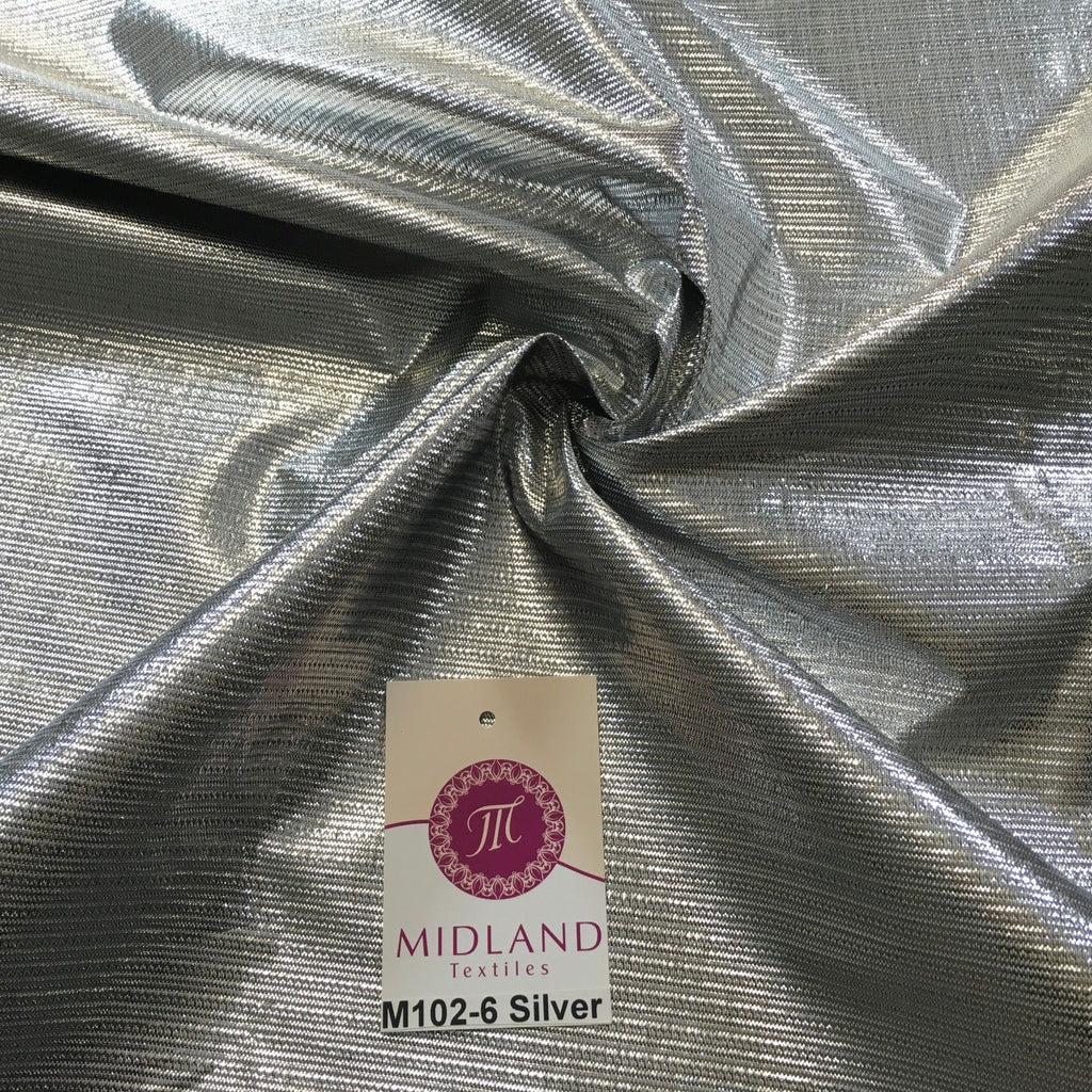 Metallic Textured Foil Lame Dress Craft Fabric 58