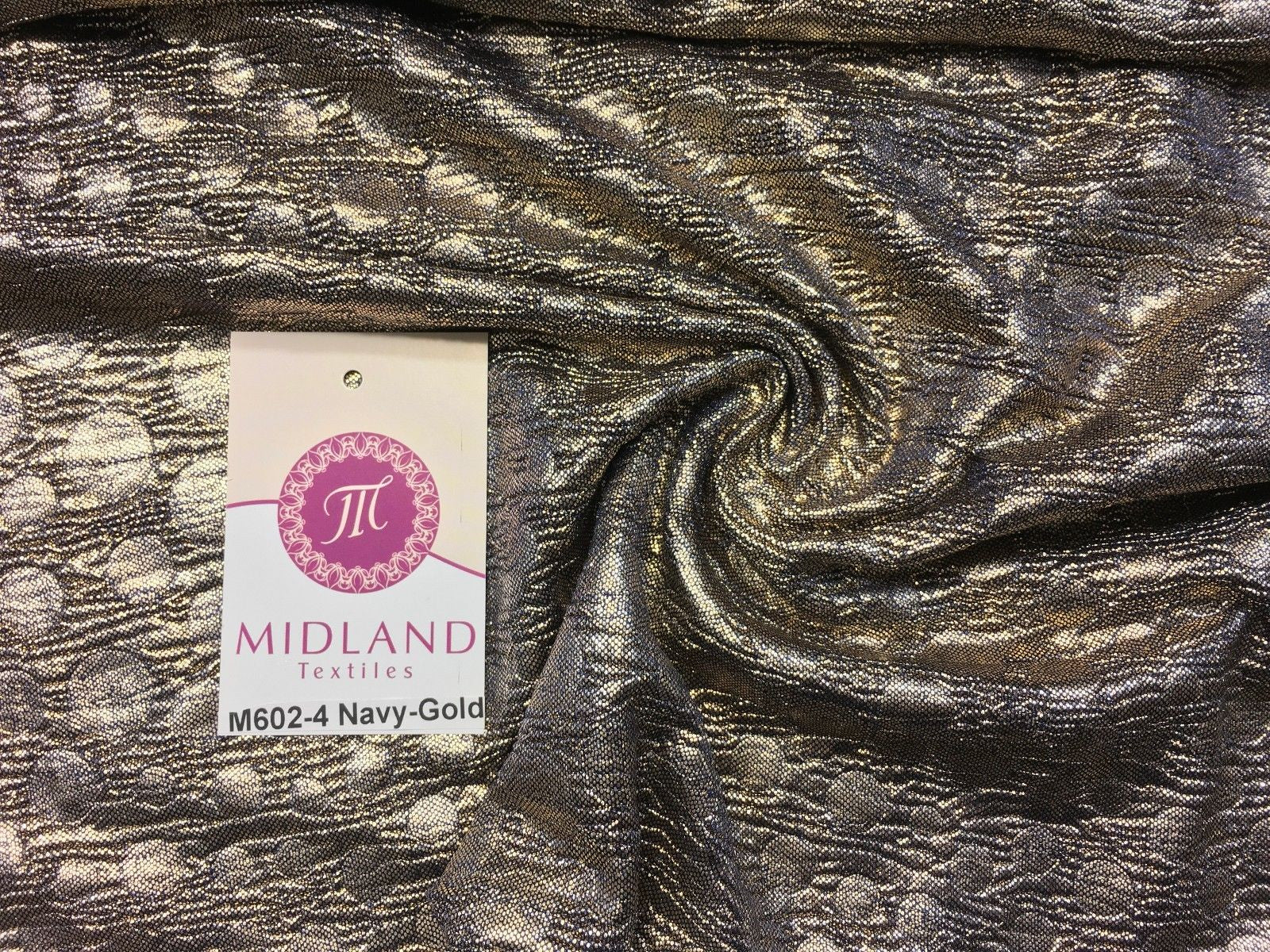 Metallic Corduroy Foil Lame Fabric 1 way stretch 58' wide M602 Mtex - Midland Textiles & Fabric