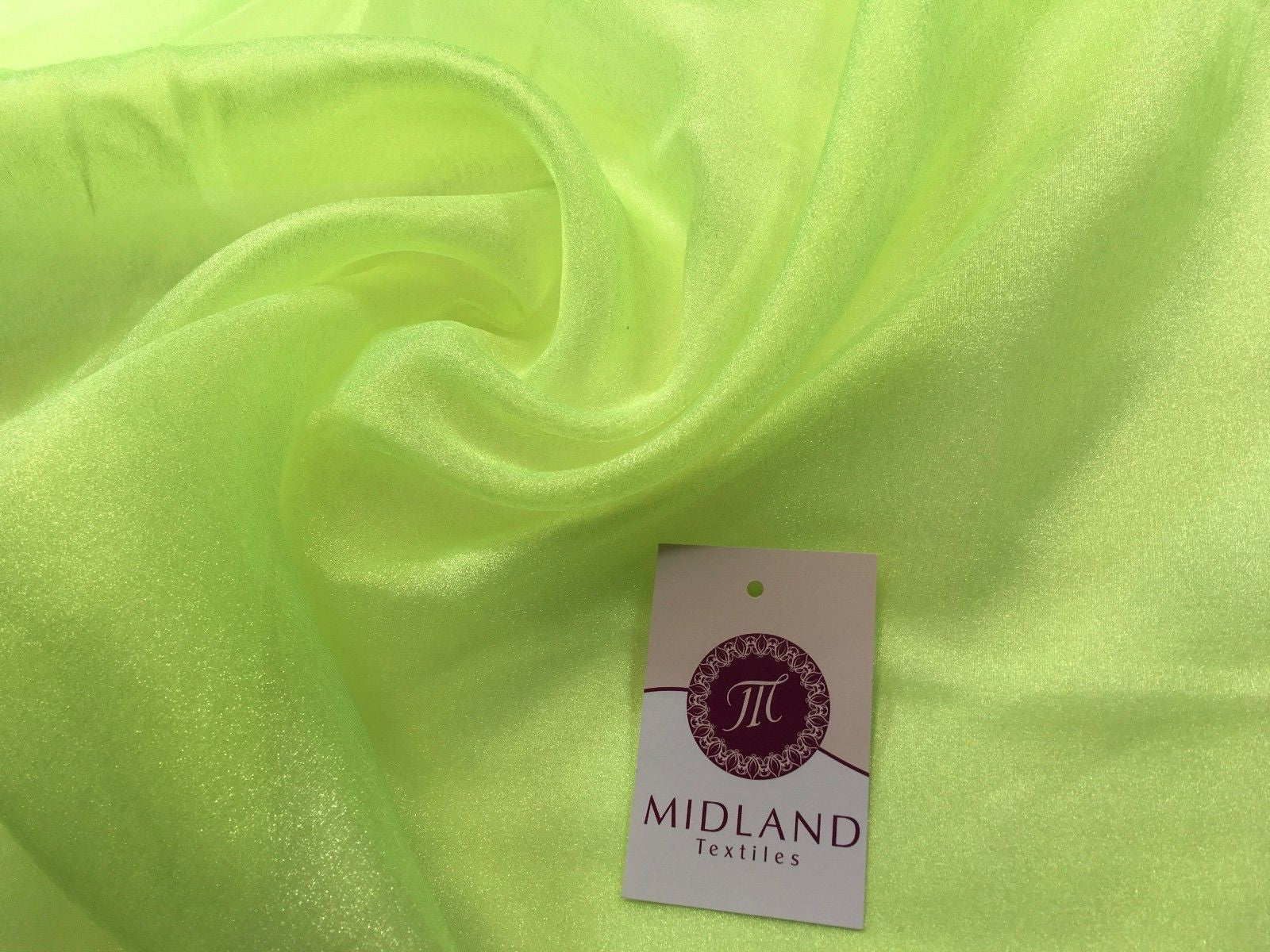 CRYSTAL ORGANZA WEDDING BRIDAL DANCE VEIL DRESS FABRIC MATERIAL 45" WIDE M111 - Midland Textiles & Fabric