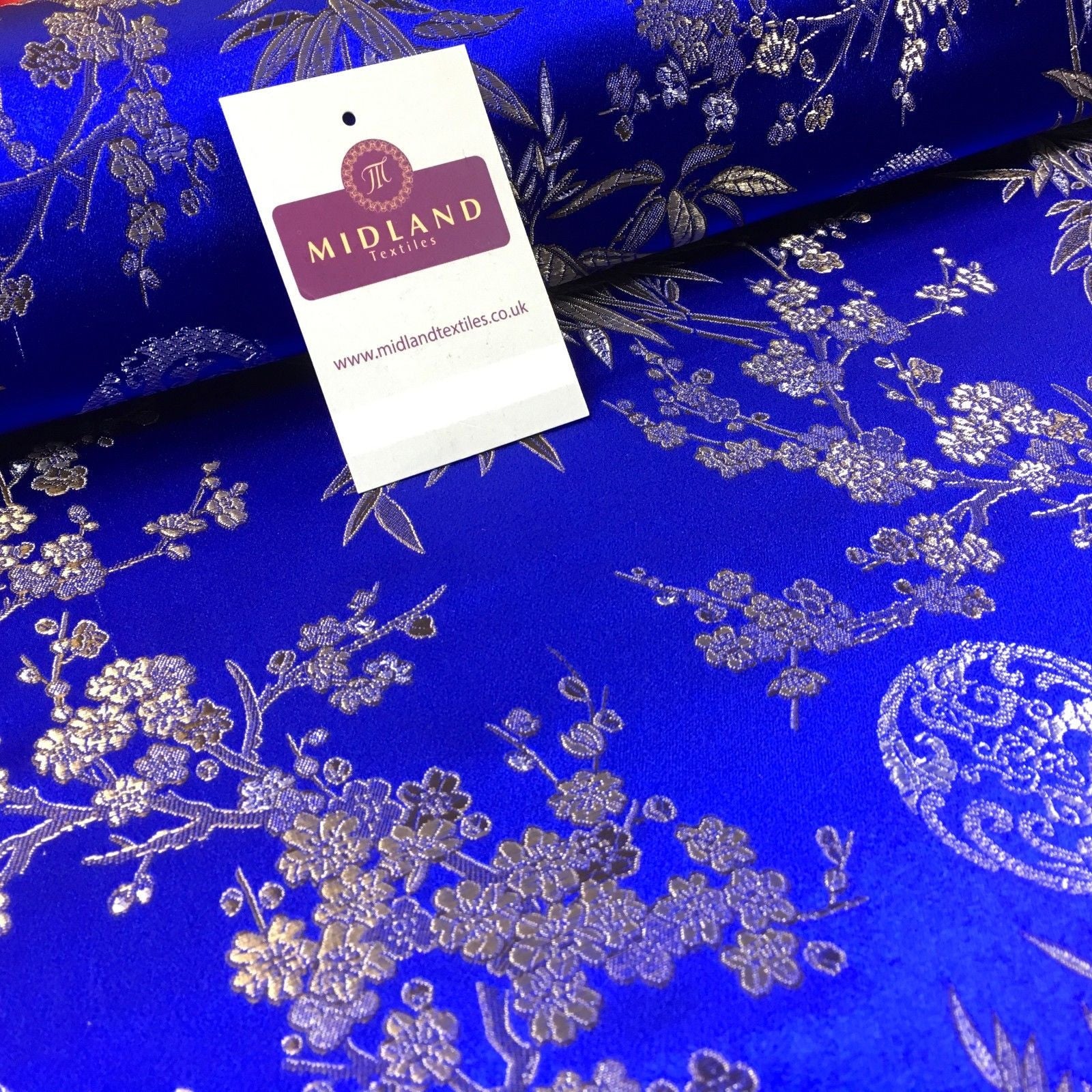 Traditional Oriental Gold Dragon Silk Satin Brocade 45' Wide M60 Mtex - Midland Textiles & Fabric