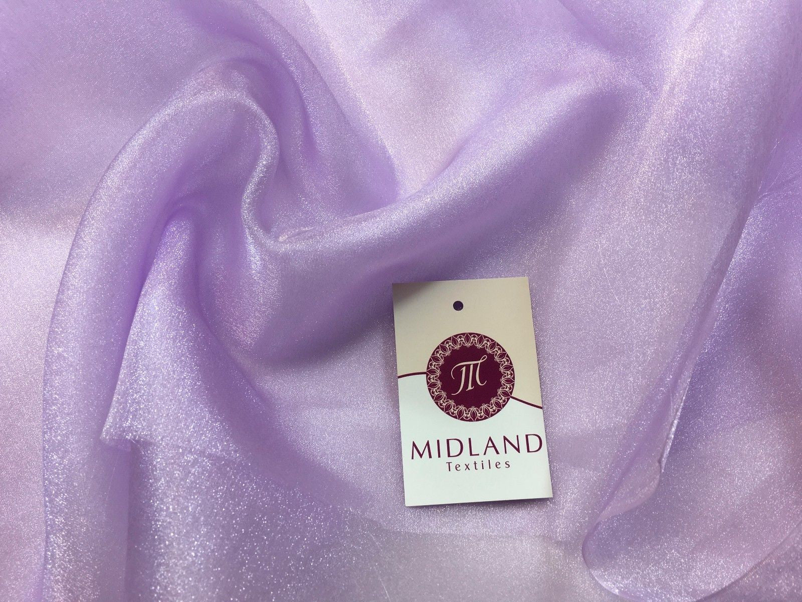 CRYSTAL ORGANZA WEDDING BRIDAL DANCE VEIL DRESS FABRIC MATERIAL 45" WIDE M111 - Midland Textiles & Fabric